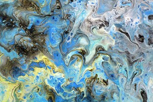 抽象蓝色梦幻艺术纹理