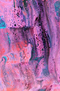 梦幻粉紫抽象艺术画作