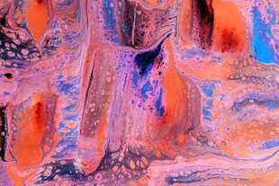 抽象色彩人体艺术画作