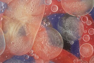 梦幻多彩气泡艺术画面