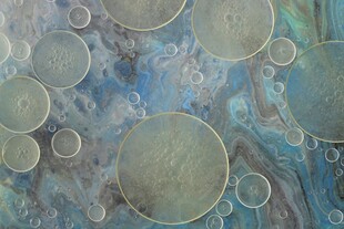 梦幻气泡抽象纹理图案