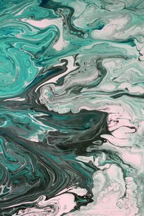 梦幻绿调流体艺术纹理