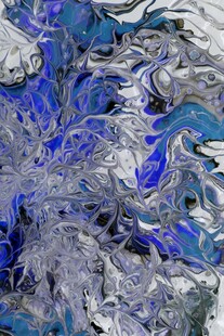 蓝紫色抽象流体艺术图案