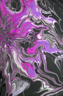 梦幻紫黑流体艺术图案