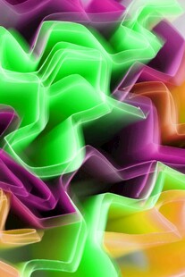 多彩螺旋状几何图案