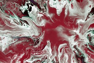 抽象红色流体艺术图案