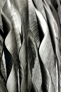 金属波纹结构特写