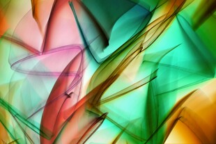 绚丽多彩抽象流动图案