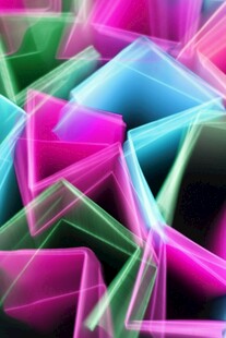炫彩几何抽象光影图案