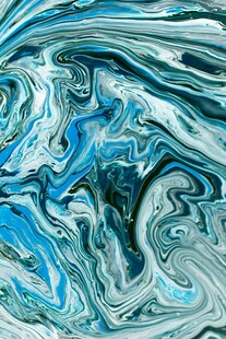 蓝白流体艺术纹理图案