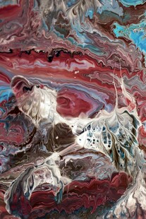 抽象多彩纹理艺术画作