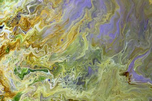 抽象色彩交织艺术画作