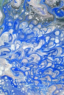 蓝色抽象流体艺术纹理