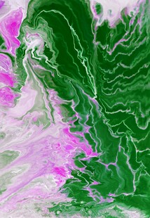 梦幻绿粉流体艺术纹理