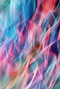 梦幻炫彩线条抽象艺术图