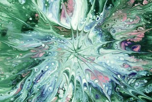 梦幻抽象花卉艺术图案