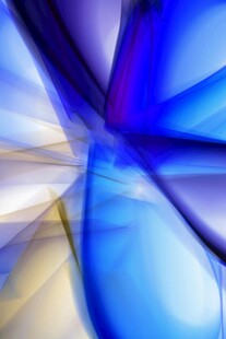 梦幻蓝色抽象光影图案