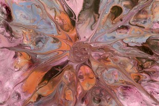 梦幻抽象花卉纹理图案