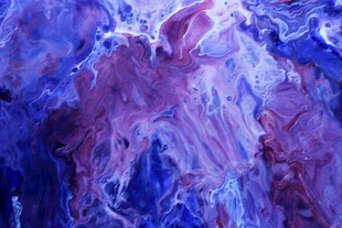 梦幻紫色抽象流体艺术