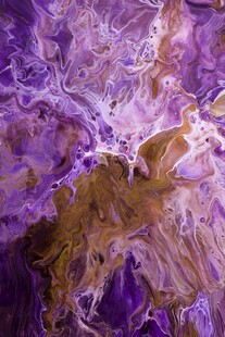 梦幻紫色抽象流体艺术