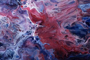 抽象多彩流体艺术画面