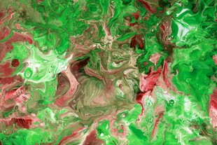 奇幻抽象绿色纹理图案