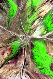 奇幻叶脉纹理艺术图