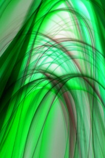 绿色动感线条抽象艺术图