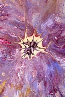 梦幻抽象艺术花朵图案