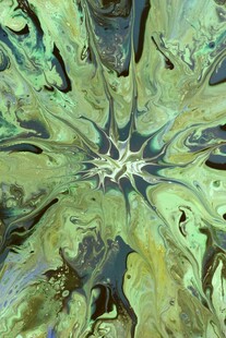 抽象绿色植物纹理艺术图