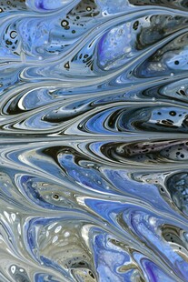 蓝色抽象流动纹理图案