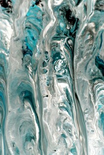 蓝白抽象流体艺术纹理