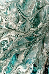 蓝绿相间大理石纹理效果