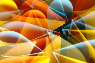 绚丽几何抽象艺术背景图