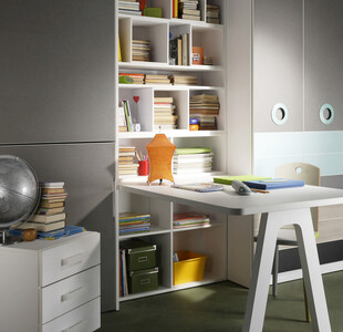 简约现代风格的书房一角