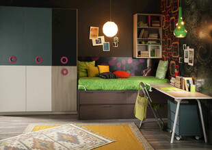 现代风多彩儿童房一角