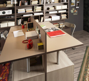 现代简约风格办公桌椅展示