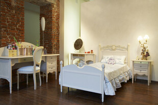 欧式简约风卧室温馨场景