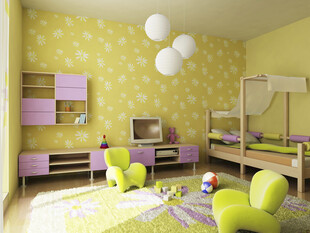 儿童房温馨可爱室内布置