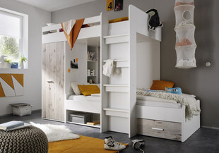 现代简约风儿童双层床卧室