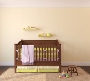 温馨婴儿床布置场景