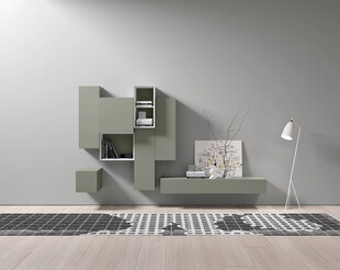 现代简约风墙面置物架