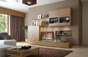 现代简约风客厅家居展示