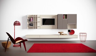 现代简约风客厅家具布置