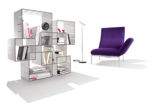 现代简约风格书架与座椅