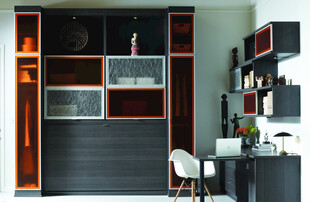 现代风格书房的精致收纳