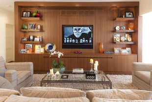 现代简约风客厅电视墙设计