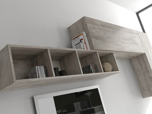 简约木质壁挂置物架