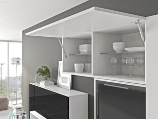 现代简约风厨房开放式橱柜