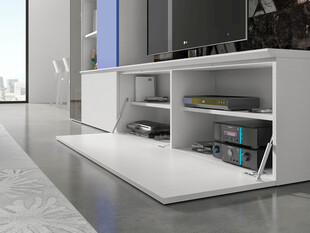 现代简约风格白色抽屉式柜子